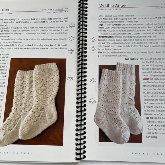 Socks Socks Socks Knitting Pattern Soft Cover Book 70 Designs Elaine Rowley - Picture 9 of 14